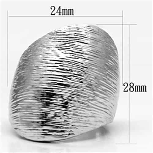 Brass Brushed Satin Textured Wide Dome Ring view 4