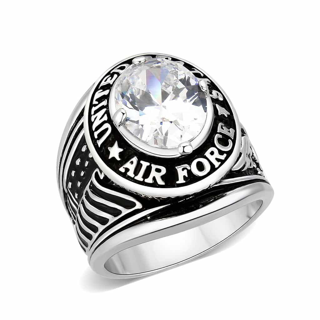 Brass Black Rhodium Ring view 1