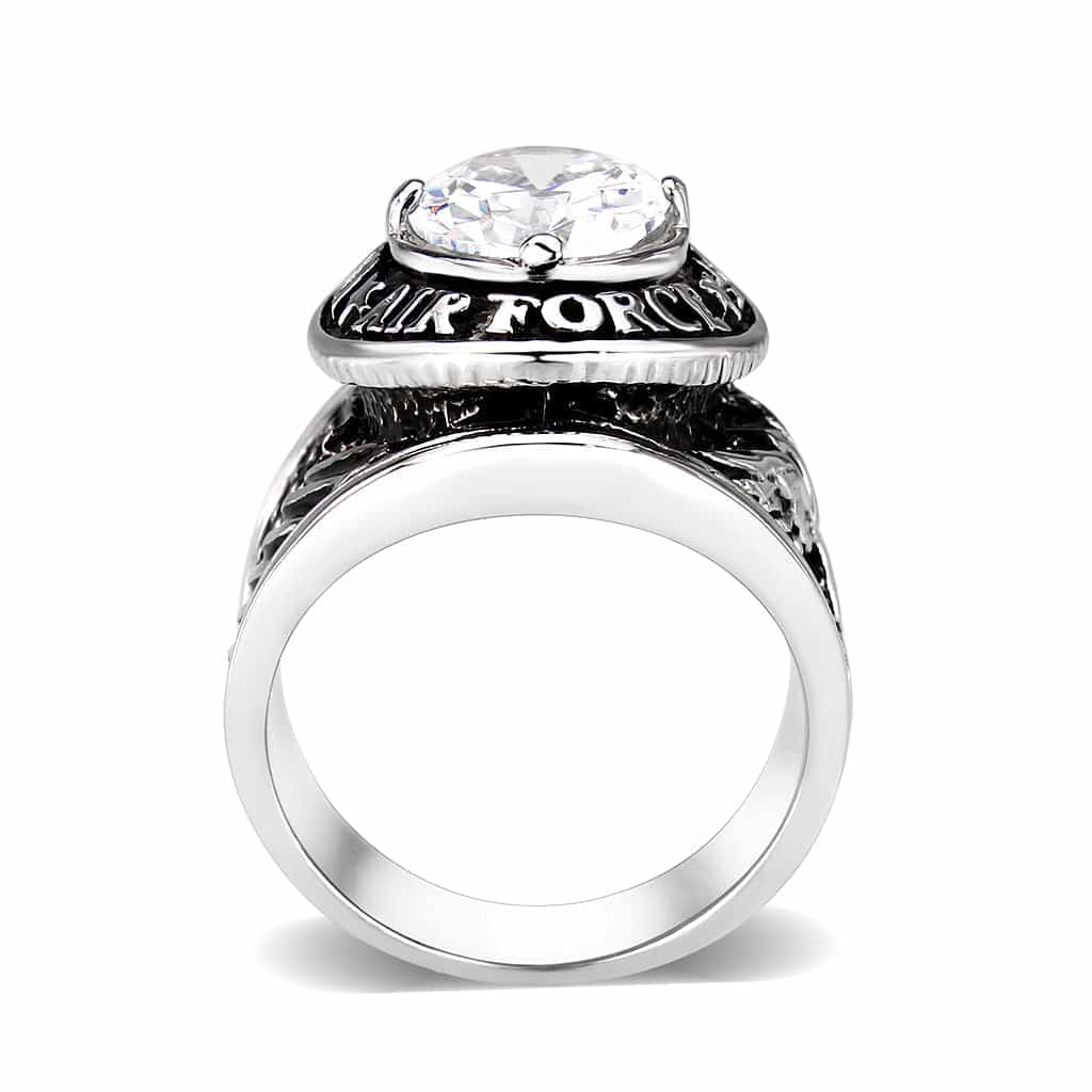 Brass Black Rhodium Ring view 3