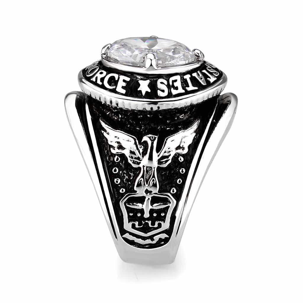 Brass Black Rhodium Ring view 5