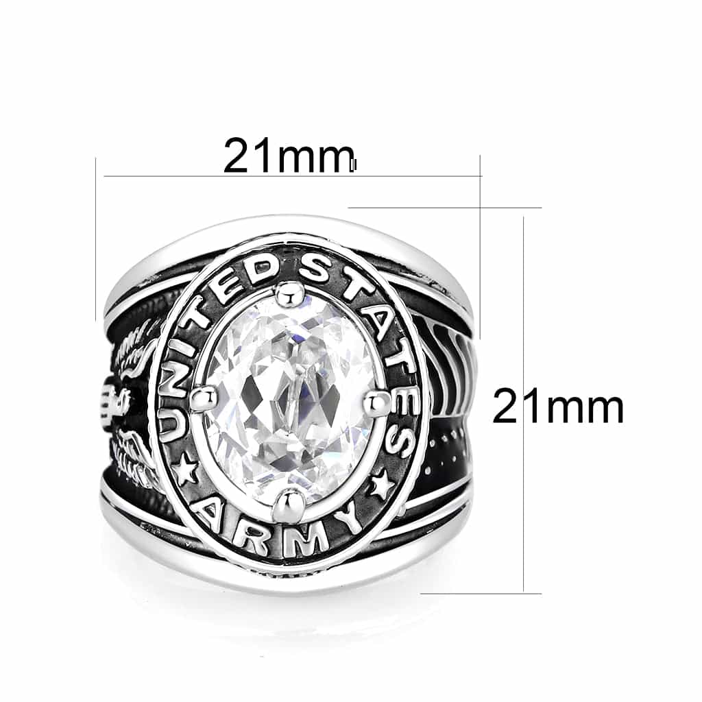 Brass Clear Glass Ring view 2