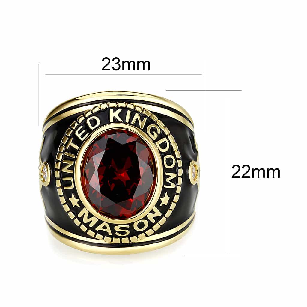 Brass Jet Synthetic Ring view 2
