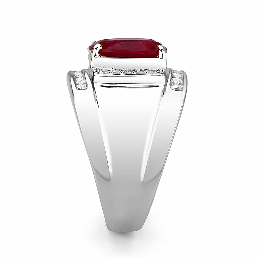 Stainless Steel Red Ring view 4