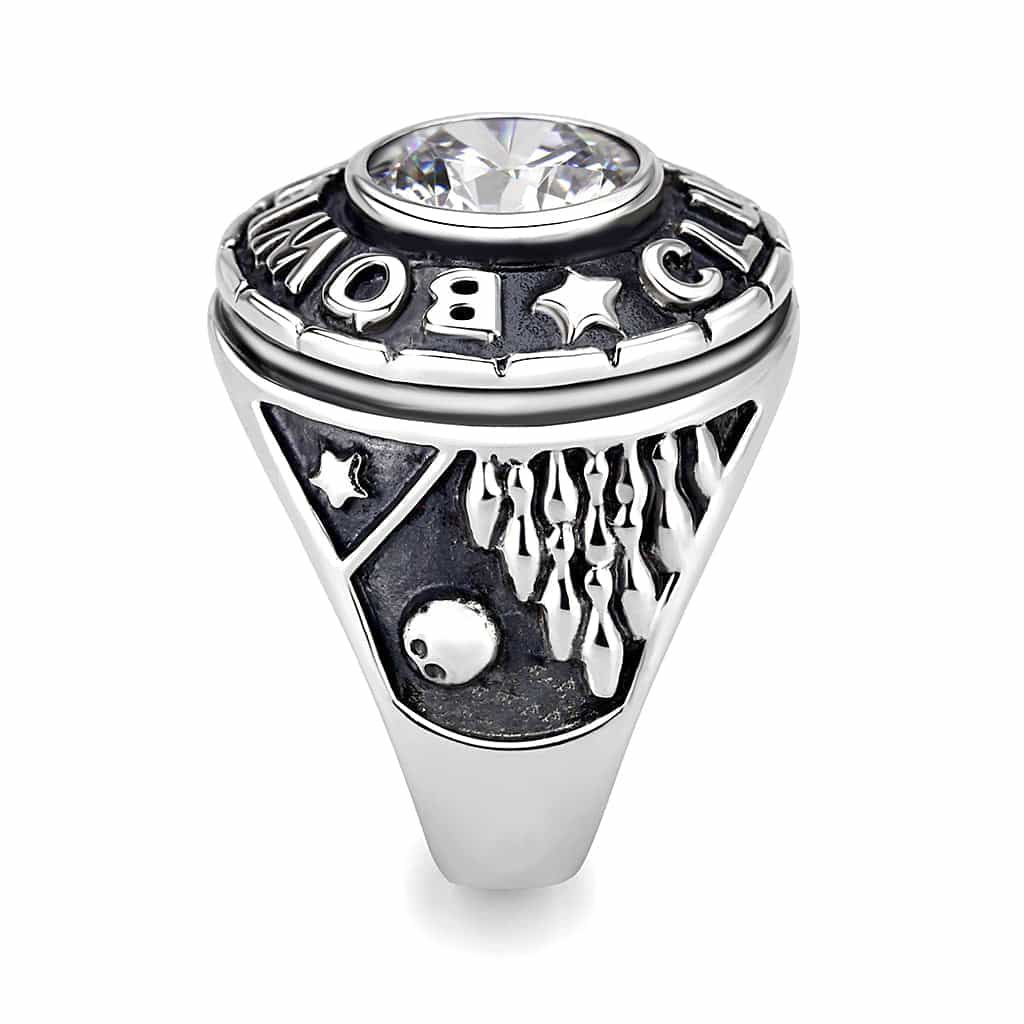 Stainless Steel Clear Ring view 4