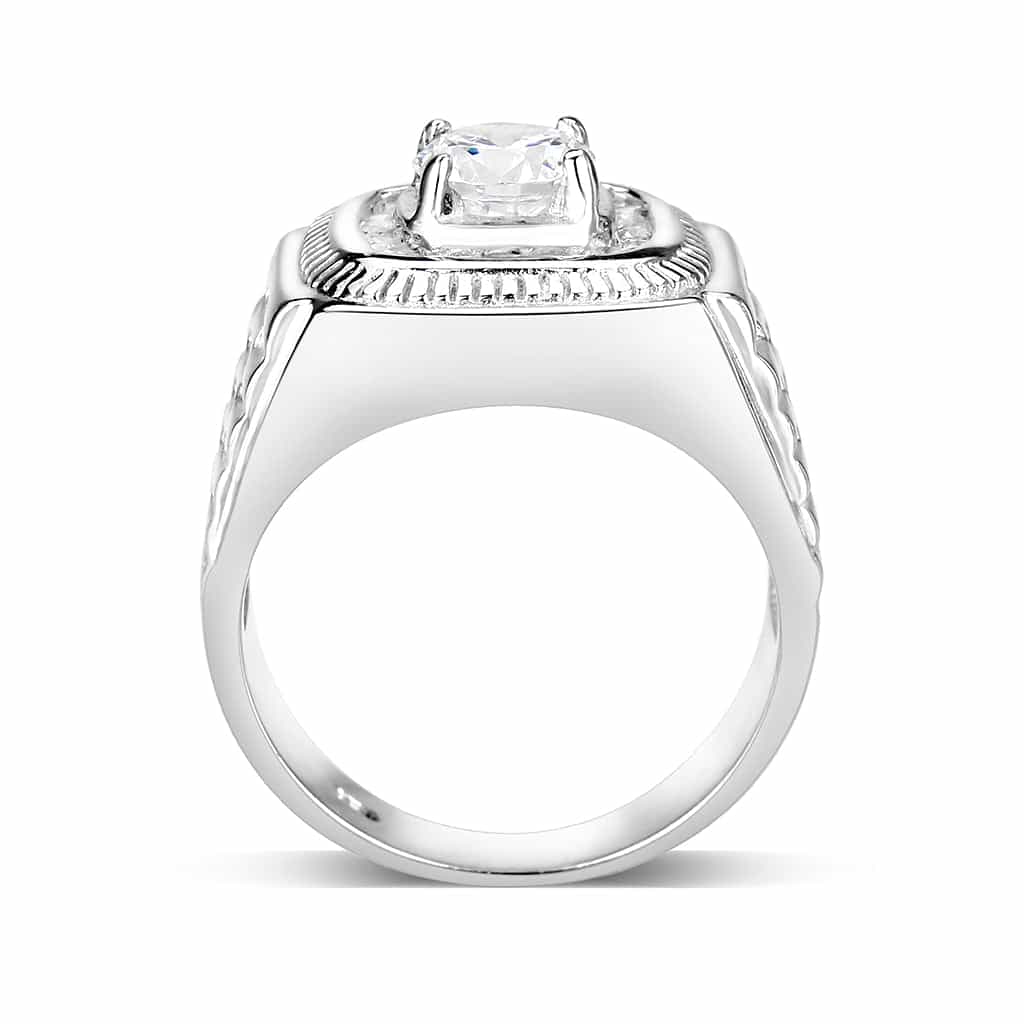 Sterling Silver Baseball Dome Ring view 6