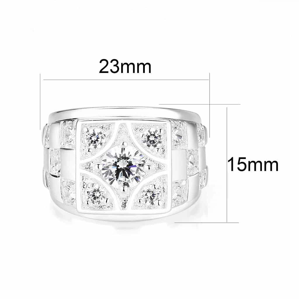 Sterling Silver Amber Cabochon Ring view 4