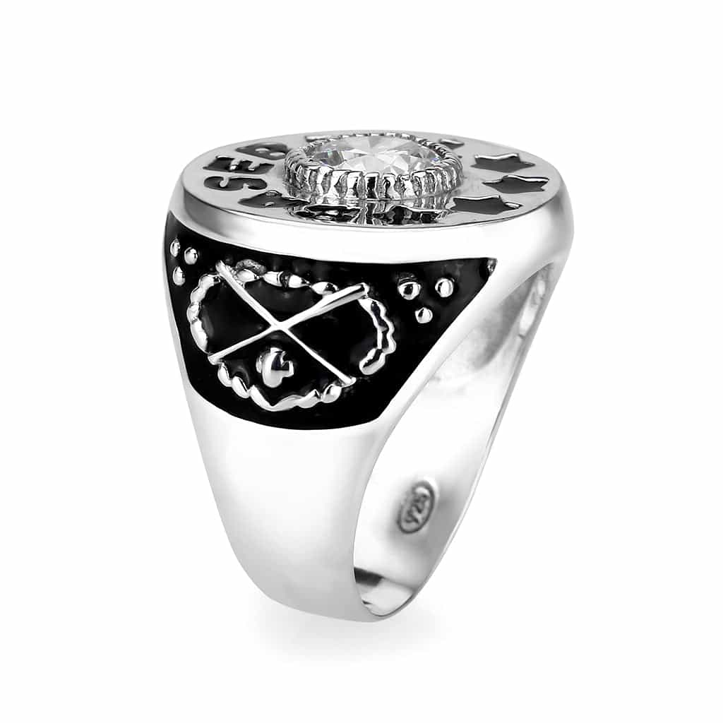 Sterling Silver Baguette Princess Ring view 8