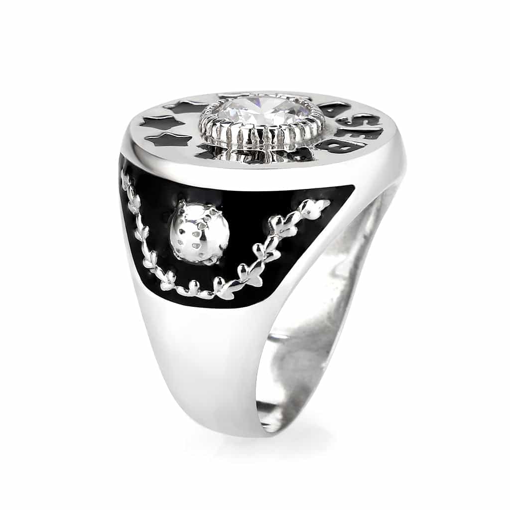 Sterling Silver Baguette Princess Ring view 10
