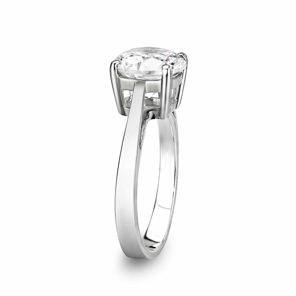 Brass Amethyst Rhodium Ring view 4