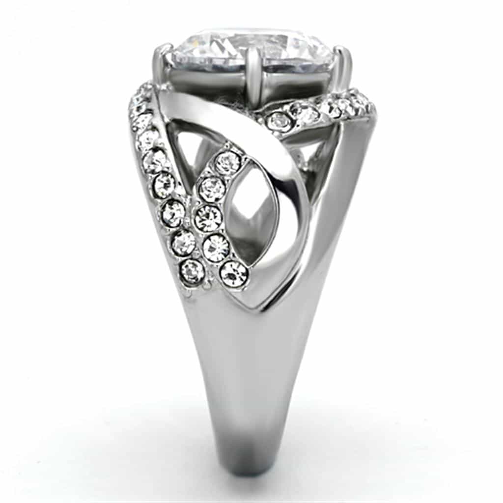 Stainless Steel Round Split Shank Ring view 8