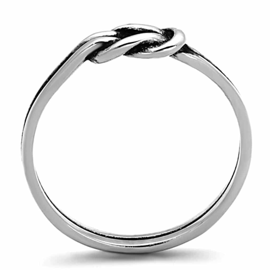Stainless Steel Polished Love Knot Band Ring view 6