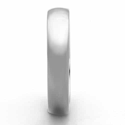 Stainless Steel Polished Plain Dome Band Ring view 6