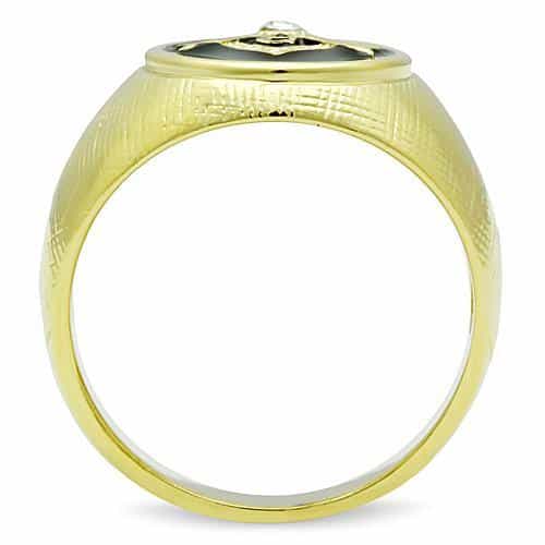Stainless Steel Masonic Signet Ring view 4