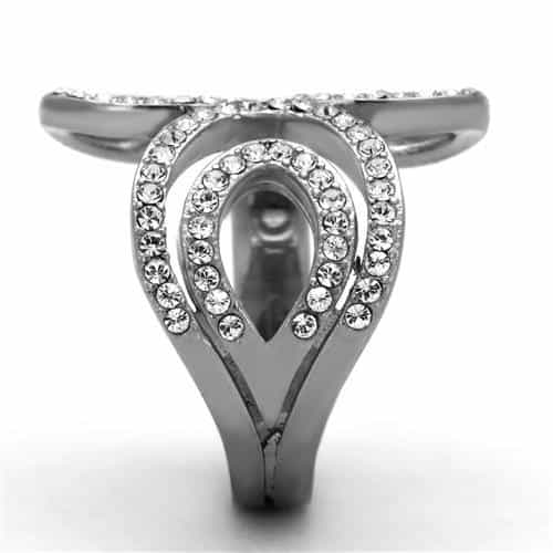 Stainless Steel Vine Scroll Ring view 10
