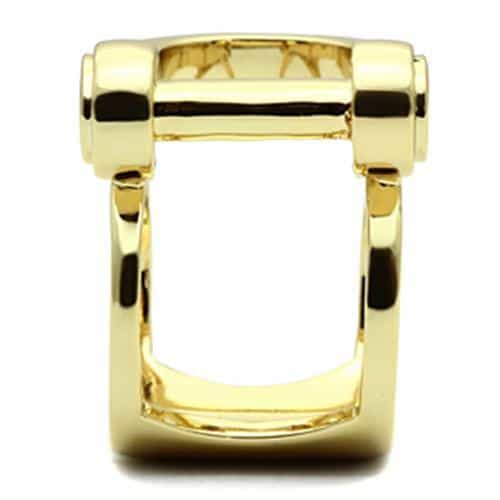 Brass Gold Polished Bit Buckle Loop Open Ring view 8