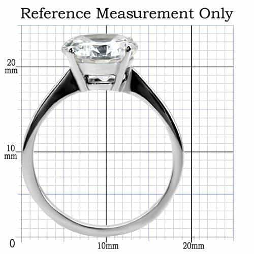 Stainless Steel Round Classic Ring view 4