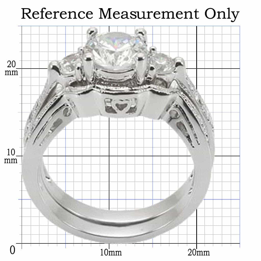 Brass Solitaire Bridal Ring | The Stainless Jewelry view 2