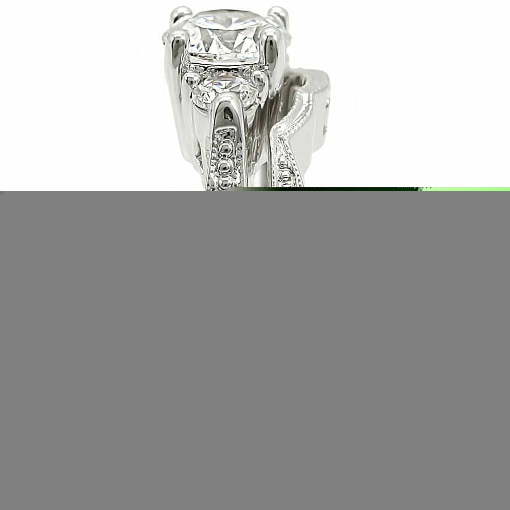 Brass Solitaire Bridal Ring | The Stainless Jewelry view 5