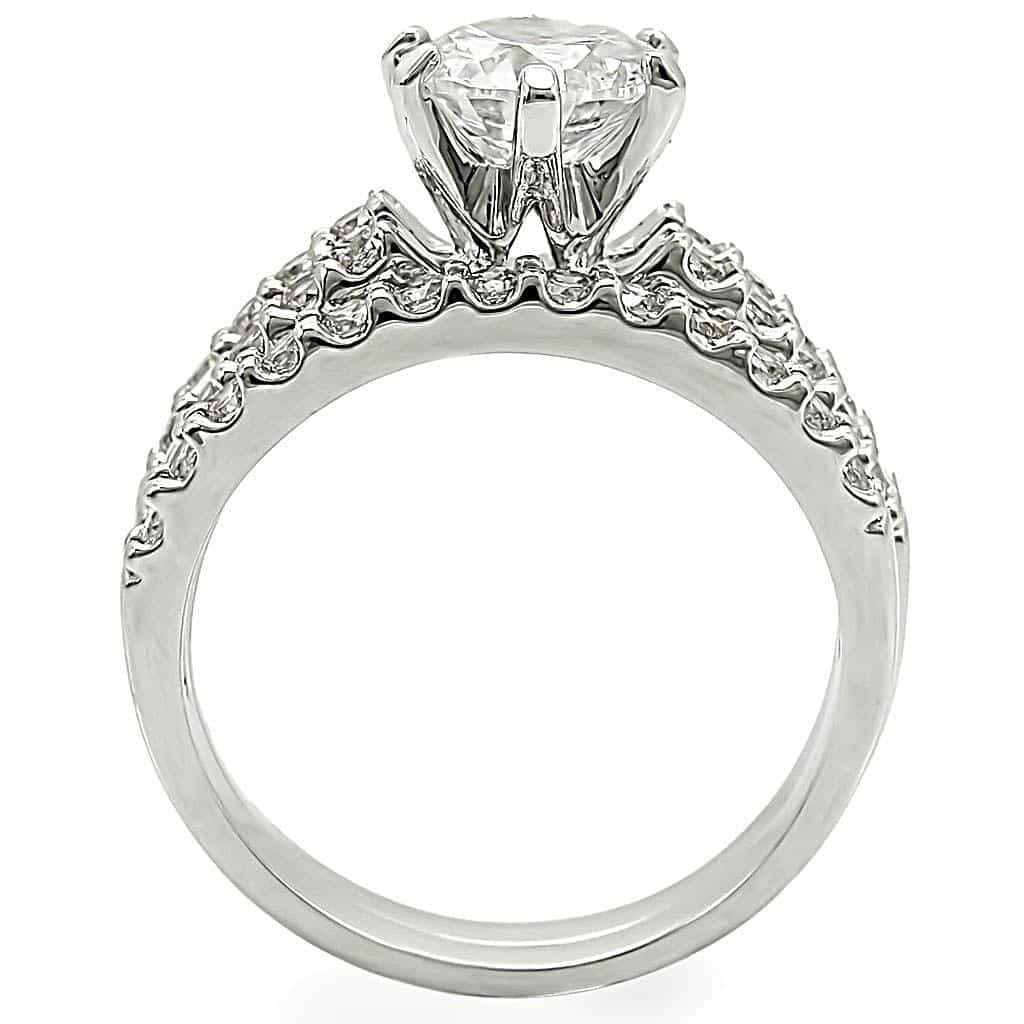 Brass Halo Bridal Ring | The Stainless Jewelry view 4