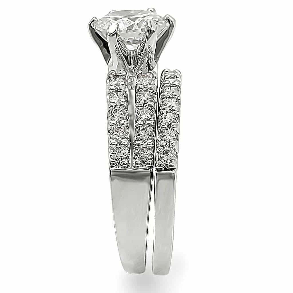 Brass Halo Bridal Ring | The Stainless Jewelry view 5