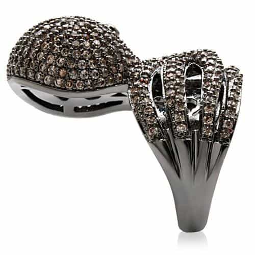 Brass Crystal Parrot Ring | The Stainless Jewelry view 6