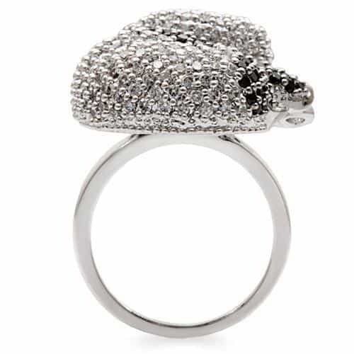 Brass Crystal Puppy Dog Ring | The Stainless Jewelry view 13