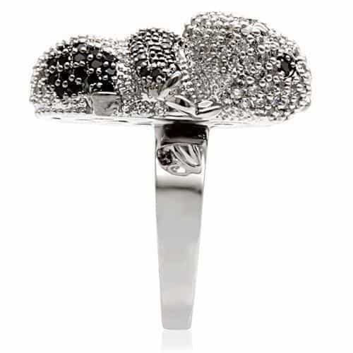 Brass Crystal Puppy Dog Ring | The Stainless Jewelry view 14