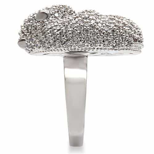 Brass Crystal Puppy Dog Ring | The Stainless Jewelry view 15