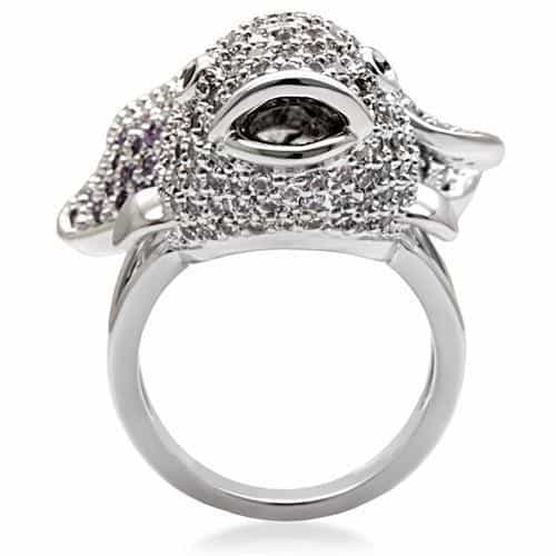 Brass Crystal Leopard Panther Ring | The Stainless Jewelry view 4