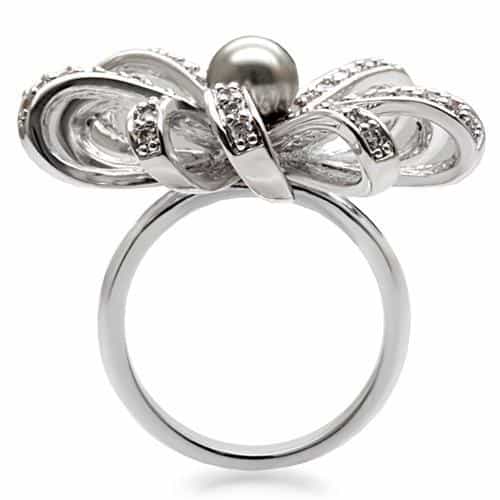 Brass Pearl Spider Ring | The Stainless Jewelry view 5