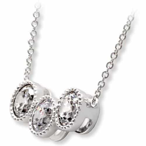 Brass Triple Halo Bar Pendant | The Stainless Jewelry view 4