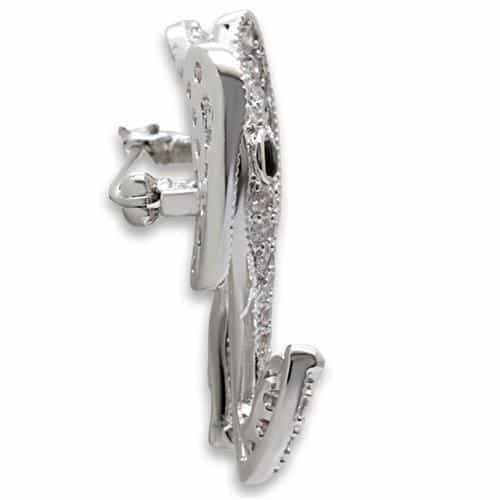 Brass CZ Crystal Elephant Brooch | The Stainless Jewelry view 3
