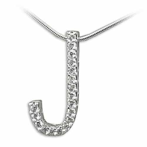 Brass Letter J Initial Pendant | The Stainless Jewelry view 1