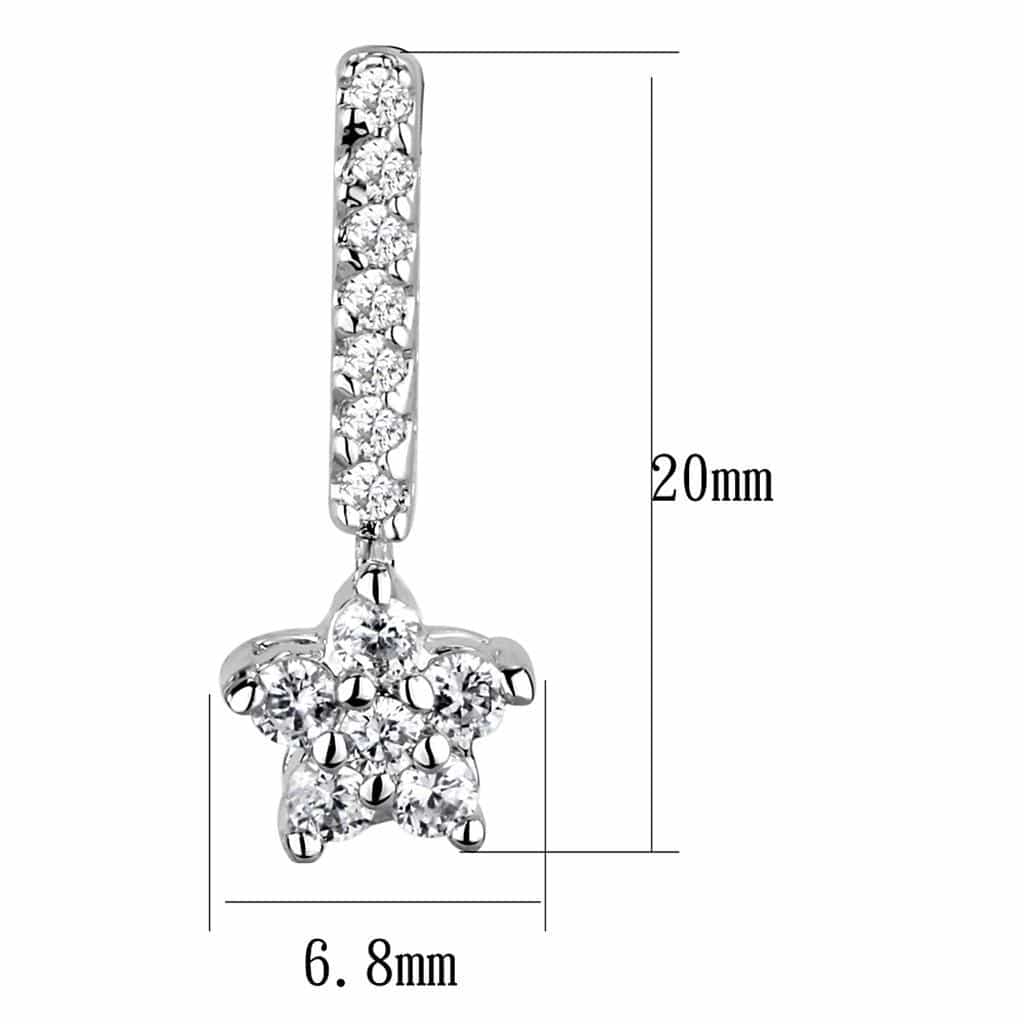 Brass CZ Star Drop Bar Ring | The Stainless Jewelry view 2