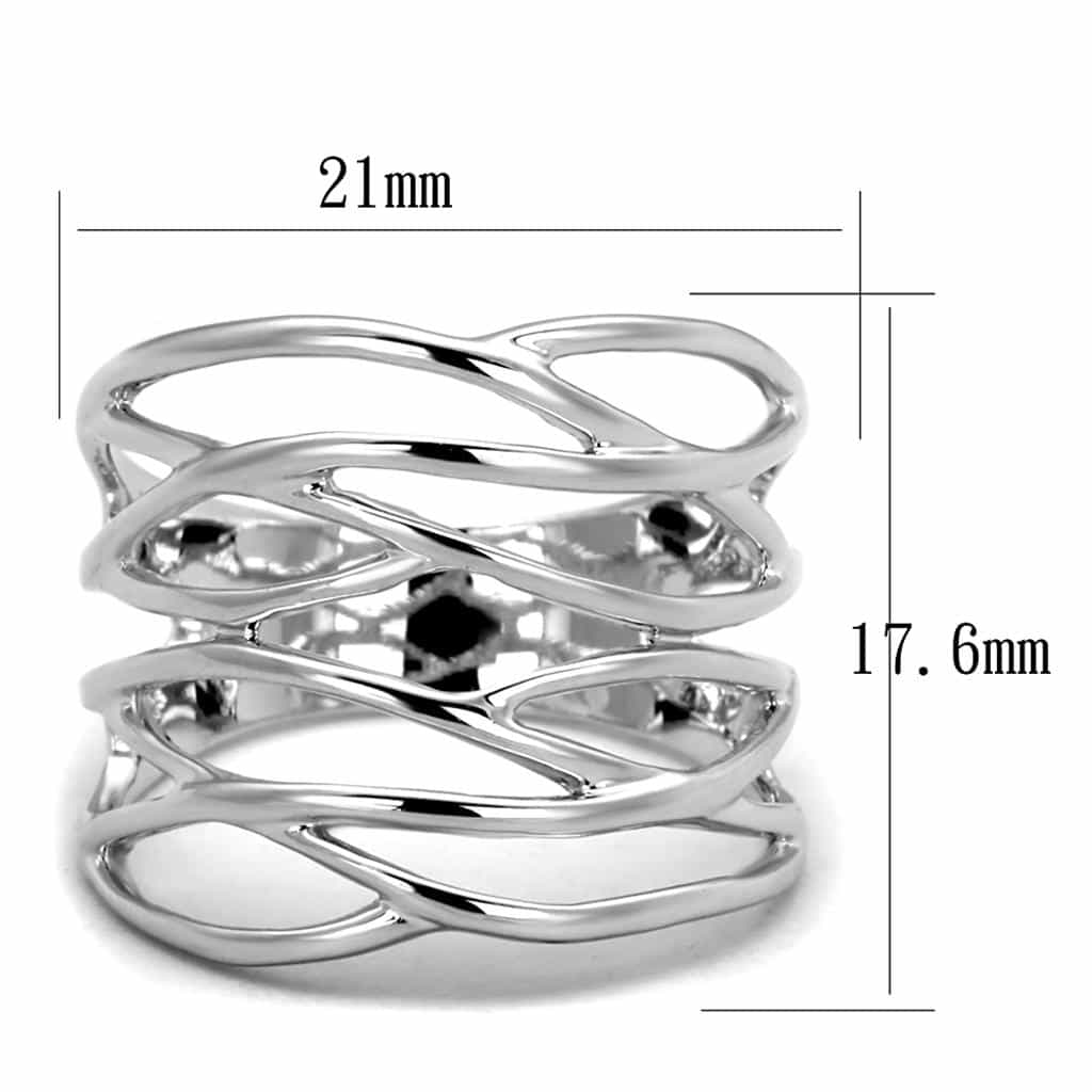 Brass Open Multi-Band Cage Ring | The Stainless Jewelry view 6