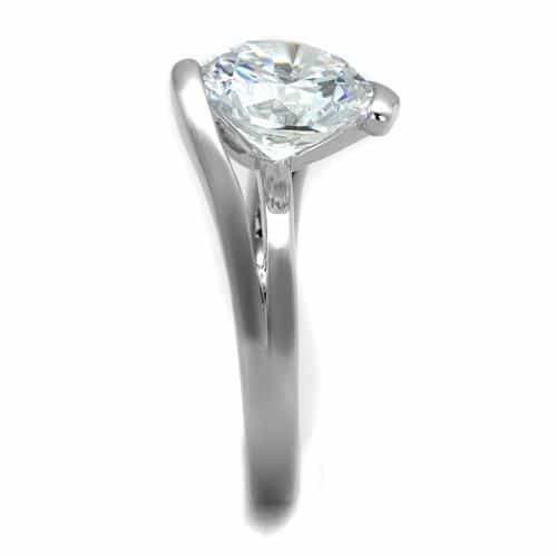 Brass Solitaire Twist Ring | The Stainless Jewelry view 8