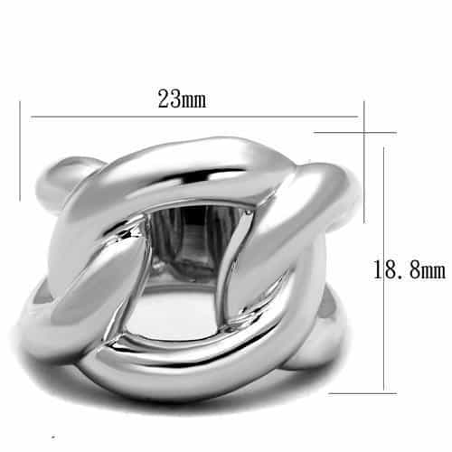 Brass Interlock Band Ring | The Stainless Jewelry view 6