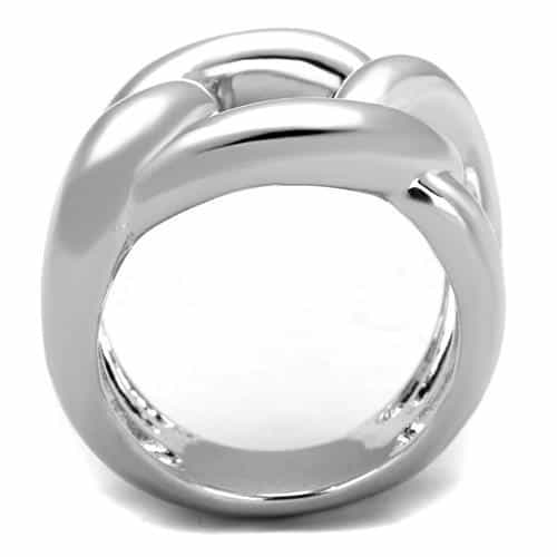Brass Interlock Band Ring | The Stainless Jewelry view 7