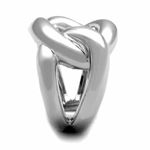 Brass Interlock Band Ring | The Stainless Jewelry view 8