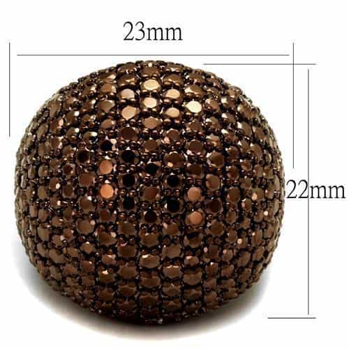 Brass Ball Cluster Dome Ring | The Stainless Jewelry view 2