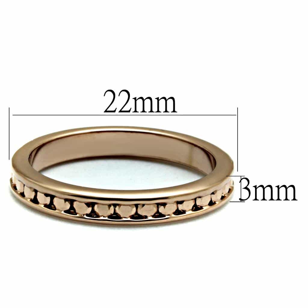 Brass Rose Gold Coffee CZ Channel Bracelet view 7