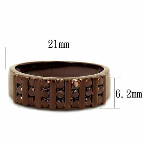Brass Channel Row Band Ring | The Stainless Jewelry view 6