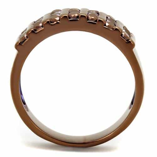 Brass Channel Row Band Ring | The Stainless Jewelry view 3