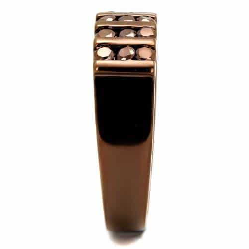 Brass Channel Row Band Ring | The Stainless Jewelry view 8