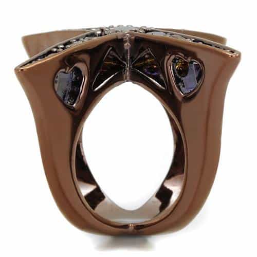 Brass Brown Star Ring | The Stainless Jewelry view 8