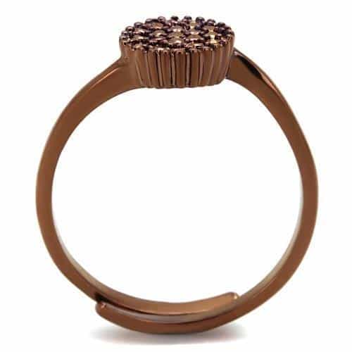Brass Ball Pavé Dome Ring | The Stainless Jewelry view 3