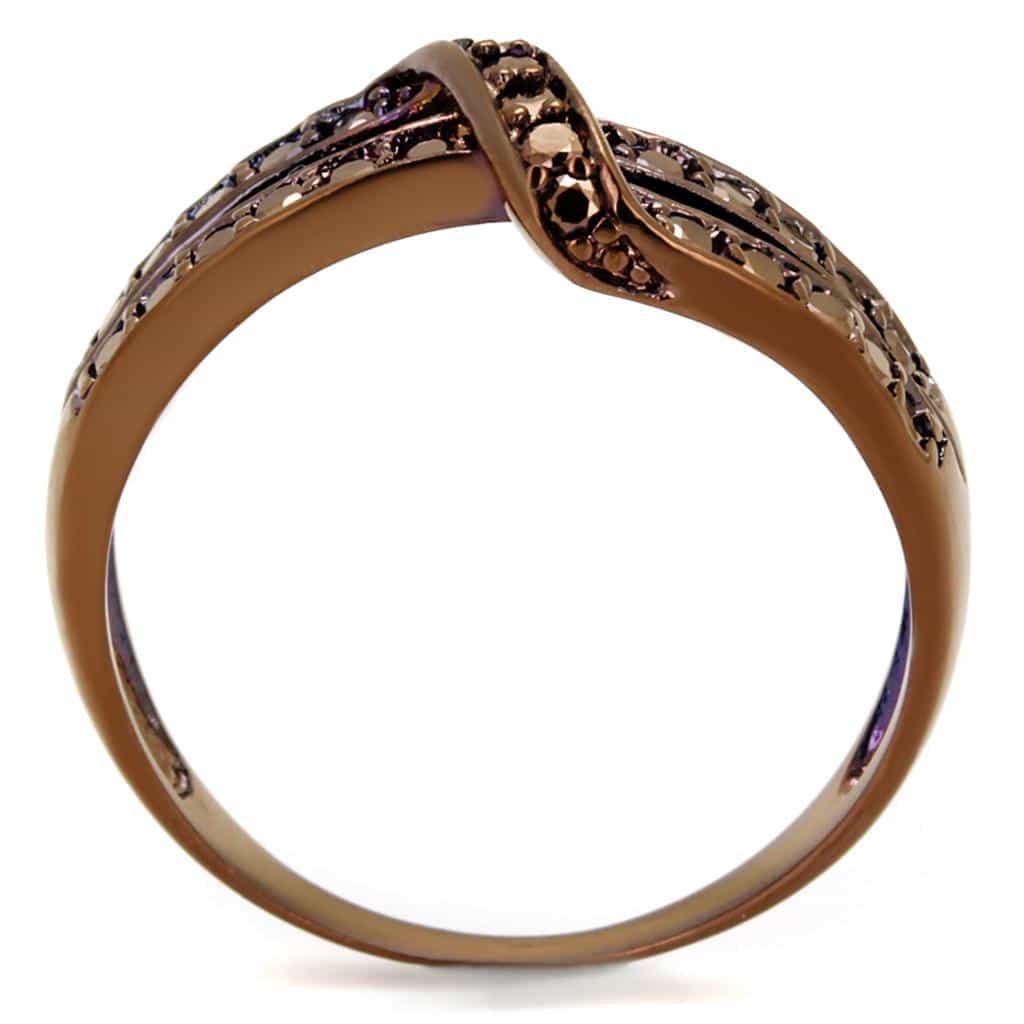 Brass Dome Cluster Ring | The Stainless Jewelry view 7