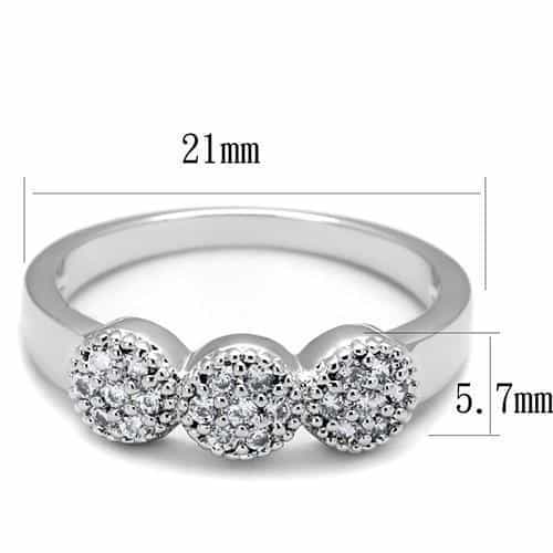 Brass Double Cluster Ring | The Stainless Jewelry view 2