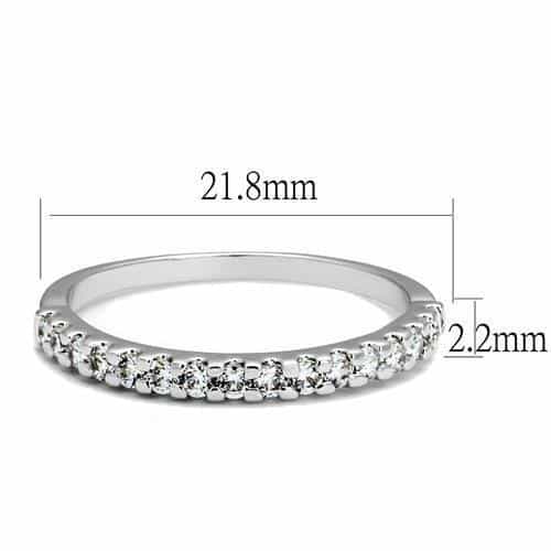 Brass Pavé Thin Band Ring | The Stainless Jewelry view 6