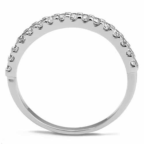 Brass Pavé Thin Band Ring | The Stainless Jewelry view 7